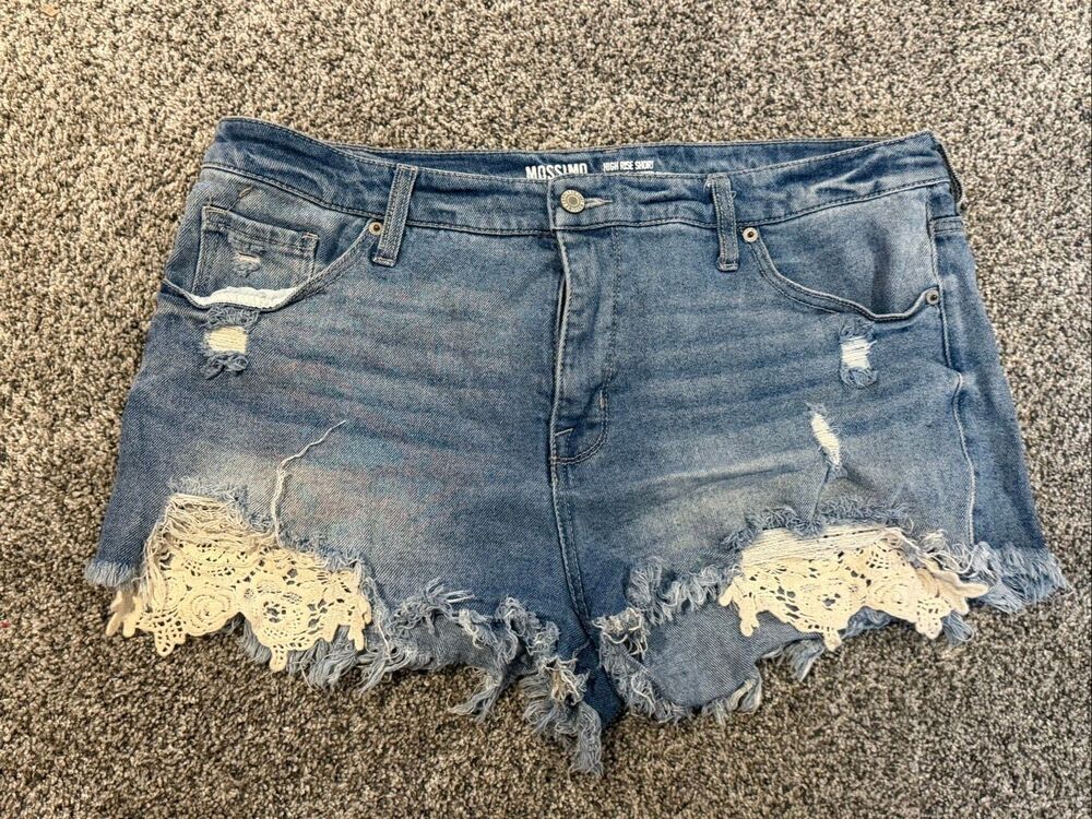 Mossimo high rise Jean shorts size 16